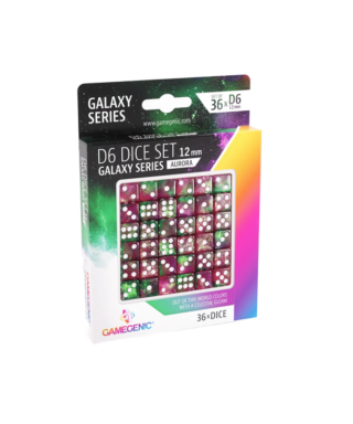 Gamegenic Galaxy Series D6 Dice Set 12 mm Aurora
