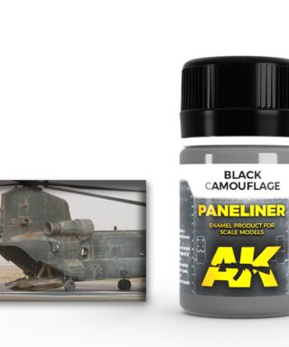 AK 2075 Paneliner for Black Camouflage
