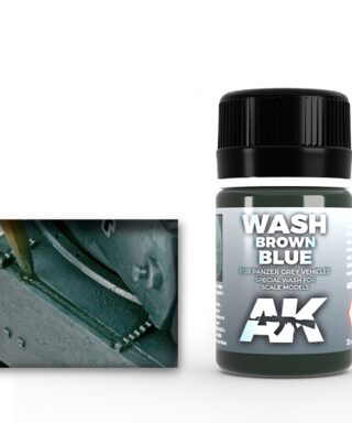 AK 070 Brown-Blue Wash for Panzer Grey Vehicles
