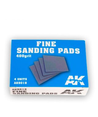 AK 9018 Fine Sanding Pads 400 grit. 4 units