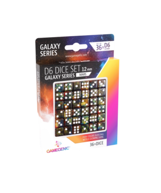 Gamegenic Galaxy Series D6 Dice Set 12 mm Mars