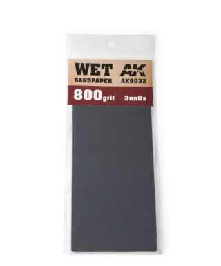 AK 9032 Wet Sandpaper 800 grit 3 units