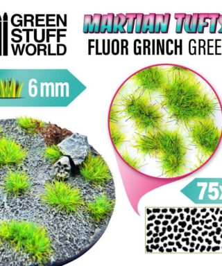 Martian Tufts 6mm - Fluor Grinch Green