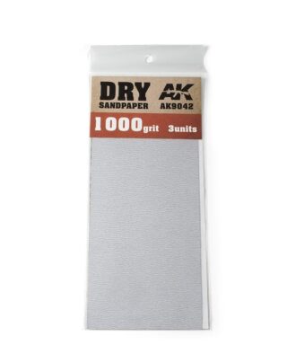 AK 9042 Dry Sandpaper 1000 grit 3 units