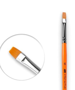 AK 611 Flat Brush Synthetic 6