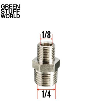 Airbrush Thread Adapter 1/4 to 1/8