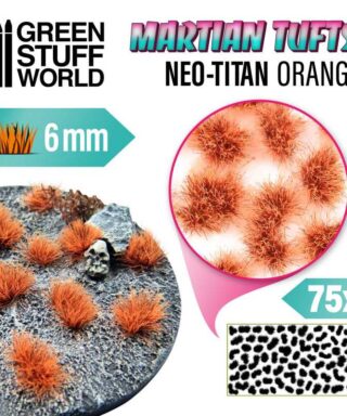 Martian Tufts 6mm - Neo-Titan Orange