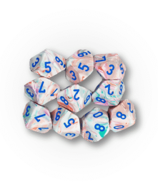 Kości Chessex Festive Pop Art 10d10