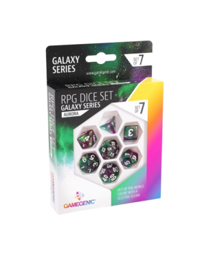 Gamegenic Galaxy Series Aurora RPG Dice Set