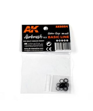 AK 9004 Rubber Rings Airbrush 0.3 Basic Line