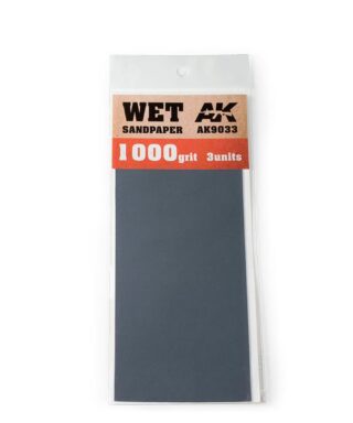 AK 9033 Wet Sandpaper 1000 grit 3 units