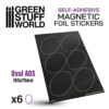 Oval Magnetic Sheet Self-Adhesive – 105x70mm