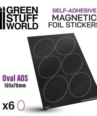 Oval Magnetic Sheet Self-Adhesive – 105x70mm