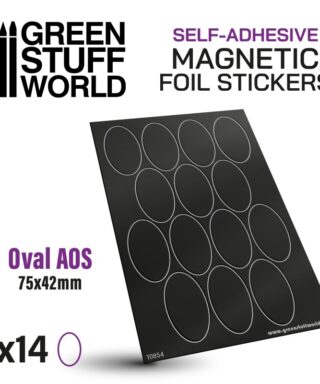 Oval Magnetic Sheet Self-Adhesive - 75x42mm