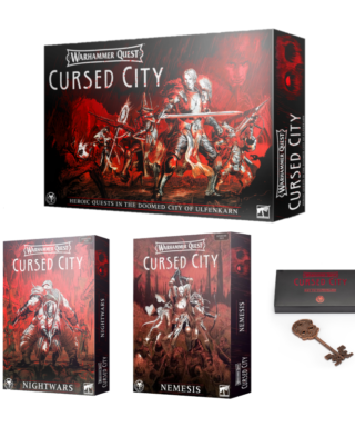 Zestaw Warhammer Quest: Cursed City z dodatkami i kluczem