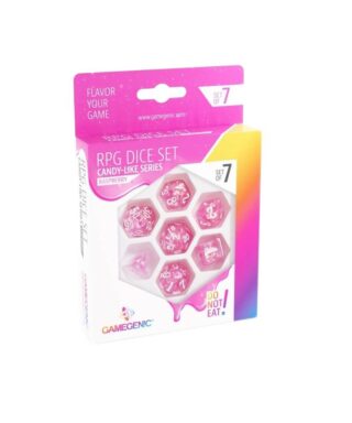 Gamegenic Candy-like Series Rasberry RPG Dice Set