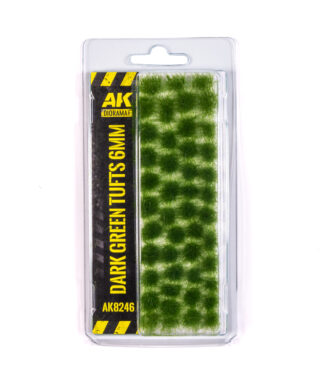AK 8246 Dark Green Tufts 6 mm