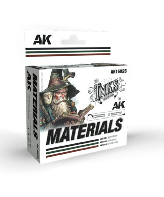 AK 16026 Materials Ink Set