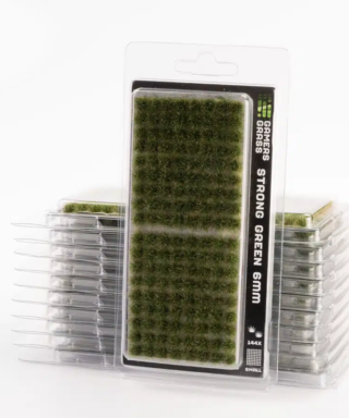 Gamers Grass Tufts Strong Green 6mm Small
