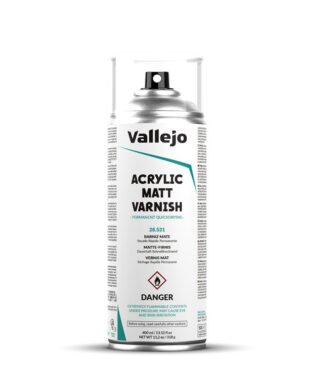 Vallejo 28.531 Acrylic Matt Varnish Spray 400ml