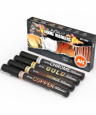 AK 1300 Metallic Liquid Markers Set