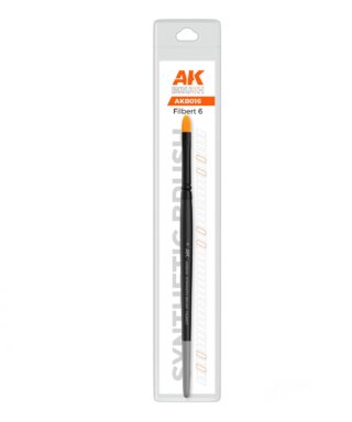 AKB016 Synthetic Brush Filbert 6
