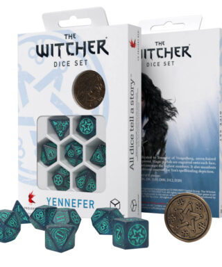 Wiedźmin zestaw kości RPG Yennefer - Mistrzyni Magii