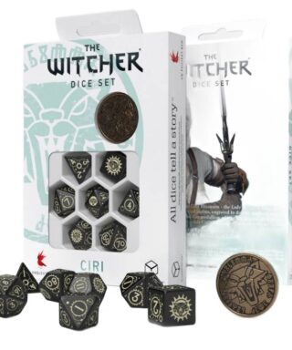 Wiedźmin zestaw kości RPG Ciri - Jaskółka