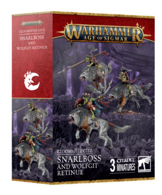 Gloomspite Gitz Snarlboss and Wolfgit Retinue