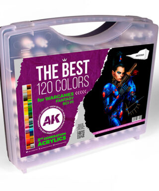 AK 11707 Briefcase 120 colors for wargames/ sci-fi